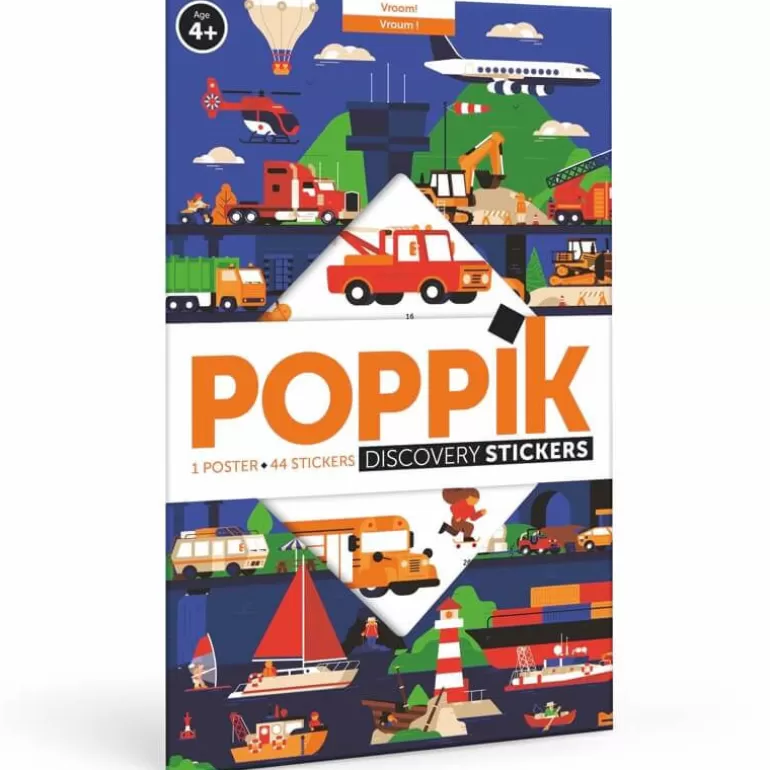 POPPIK Jeux, Puzzles Et Stickers Poppik<Poster En Stickers "Vehicules"