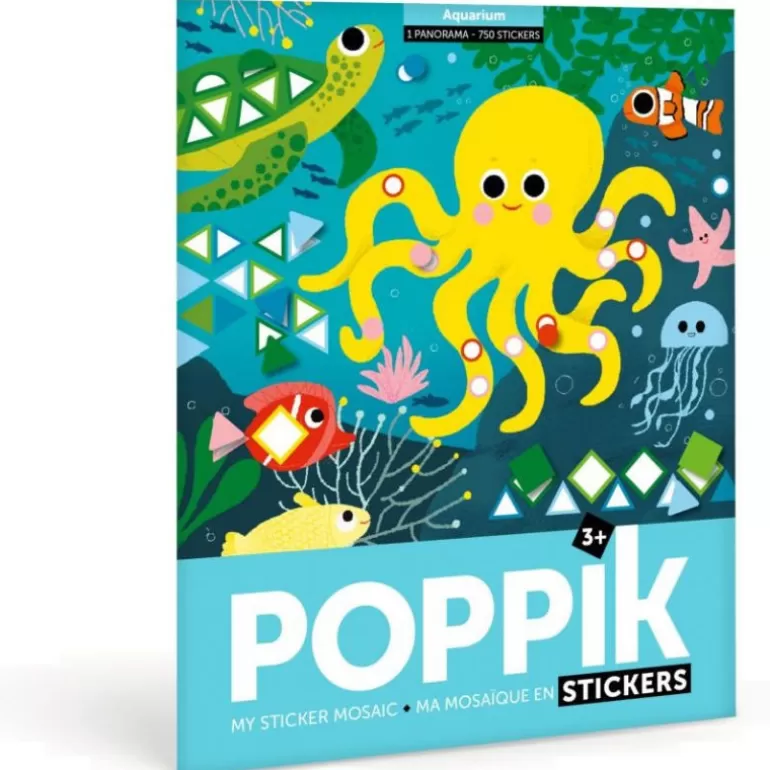 POPPIK Jeux, Puzzles Et Stickers Poppik<Poster Mosaïque Avec Des Gommettes "Aquarium"