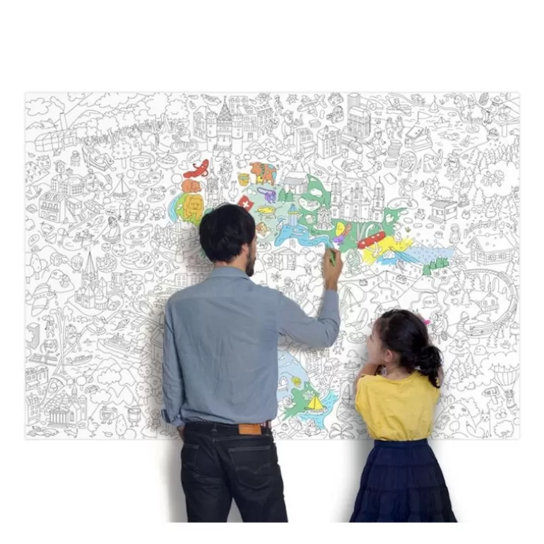 OMY Déco Design<Poster Suisse A Colorier,