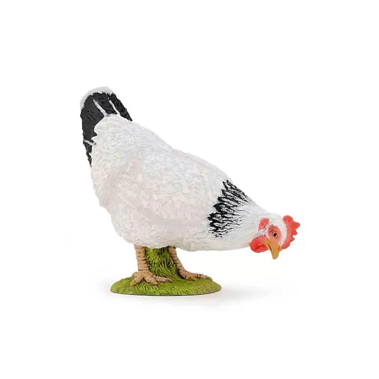 Papo Figurines Papo<Poule Blanche Picorant 51160