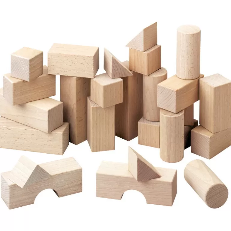 HABA Jouets Haba Fabriqués En Allemagne<Premiers Blocs De Construction En Bois 1071-Boite De Base