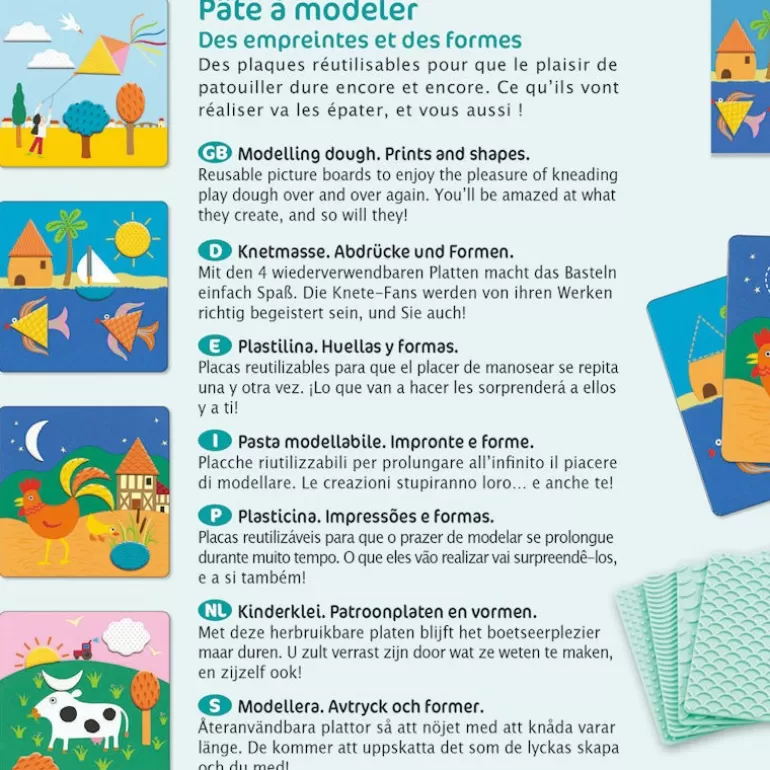Djeco Pâte À Modeler<Pâte À Modeler "Des Empreintes Et Des Formes" 9891