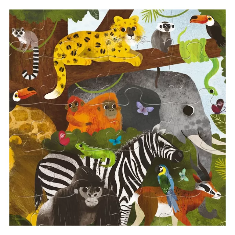 Crocodile Creek Puzzles Dès 4 Ans, 36 Pcs<Puzzle 36 Pcs 'Les Amis De La Jungle'