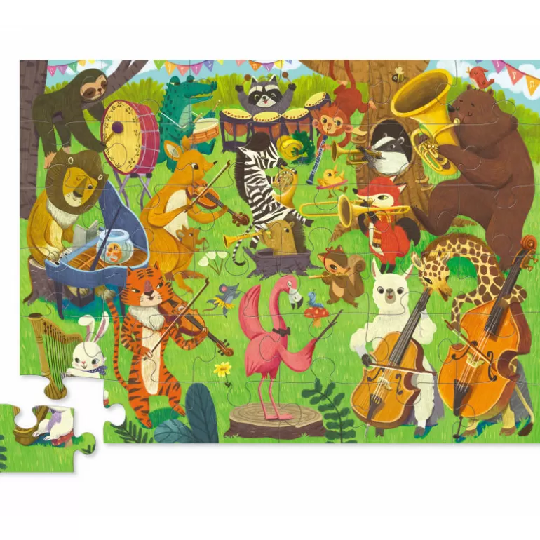 Crocodile Creek Puzzles Dès 4 Ans, 36 Pcs<Puzzle 36 Pcs 'Orchestre D'Animaux'