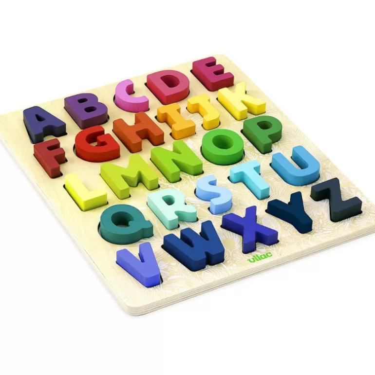 VILAC Puzzles Dès 2 Ans: 2, 12 Et 24 Pcs<Puzzle Abc "Sous La Canopee" Alphabet A Encastrer 2738