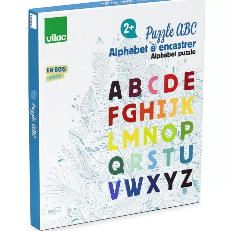 VILAC Puzzles Dès 2 Ans: 2, 12 Et 24 Pcs<Puzzle Abc "Sous La Canopee" Alphabet A Encastrer 2738