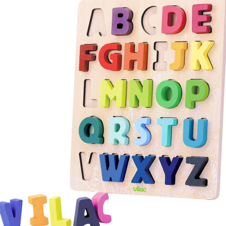 VILAC Puzzles Dès 2 Ans: 2, 12 Et 24 Pcs<Puzzle Abc "Sous La Canopee" Alphabet A Encastrer 2738