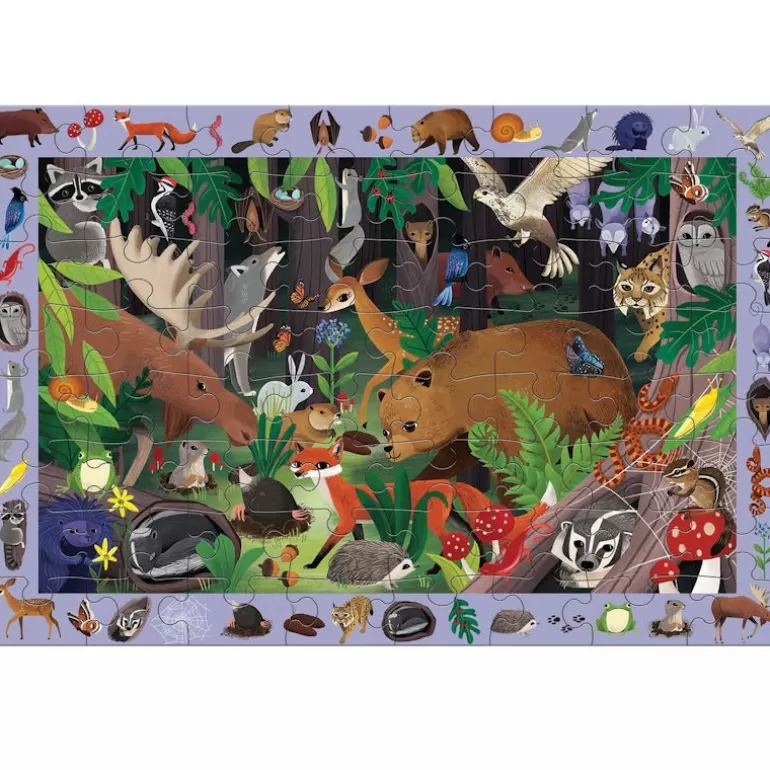 Mudpuppy Puzzles Dès 5 Ans, 54 Pcs<Puzzle 'Cherche & Trouve' Animaux De La Foret 64 Pcs