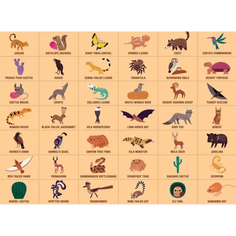 Mudpuppy Puzzles Dès 5 Ans, 54 Pcs<Puzzle 'Cherche & Trouve' Animaux Du Desert 64 Pcs