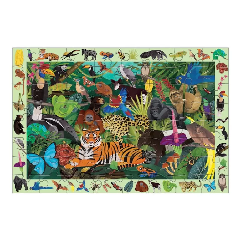 Mudpuppy Puzzles Dès 5 Ans, 54 Pcs<Puzzle 'Cherche & Trouve' Foret Tropicale 64 Pcs