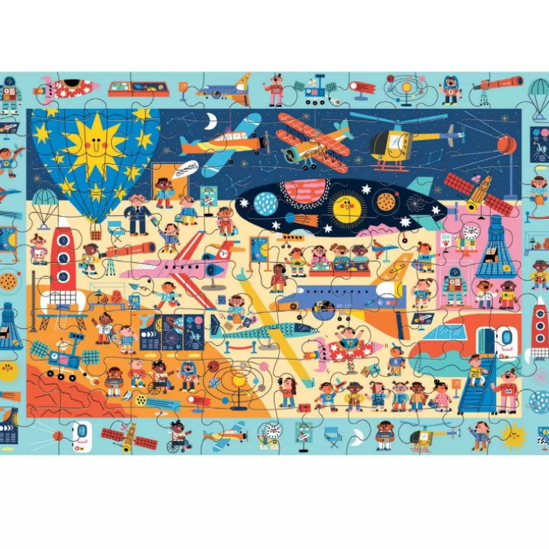 Mudpuppy Puzzles Dès 5 Ans, 54 Pcs<Puzzle 'Cherche & Trouve' Musee De L'Air Et De L'Espace 64 Pcs
