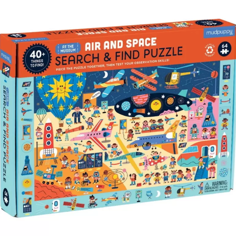 Mudpuppy Puzzles Dès 5 Ans, 54 Pcs<Puzzle 'Cherche & Trouve' Musee De L'Air Et De L'Espace 64 Pcs
