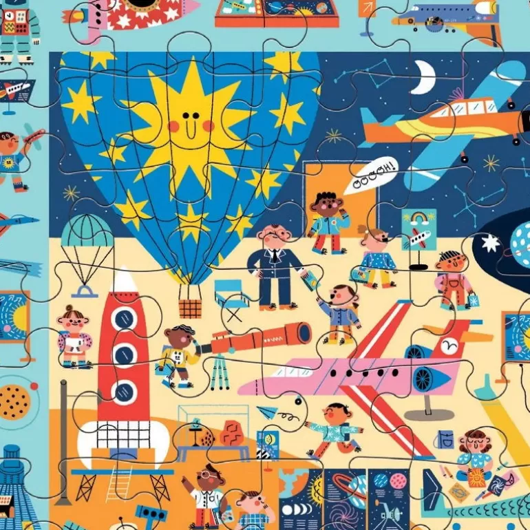 Mudpuppy Puzzles Dès 5 Ans, 54 Pcs<Puzzle 'Cherche & Trouve' Musee De L'Air Et De L'Espace 64 Pcs