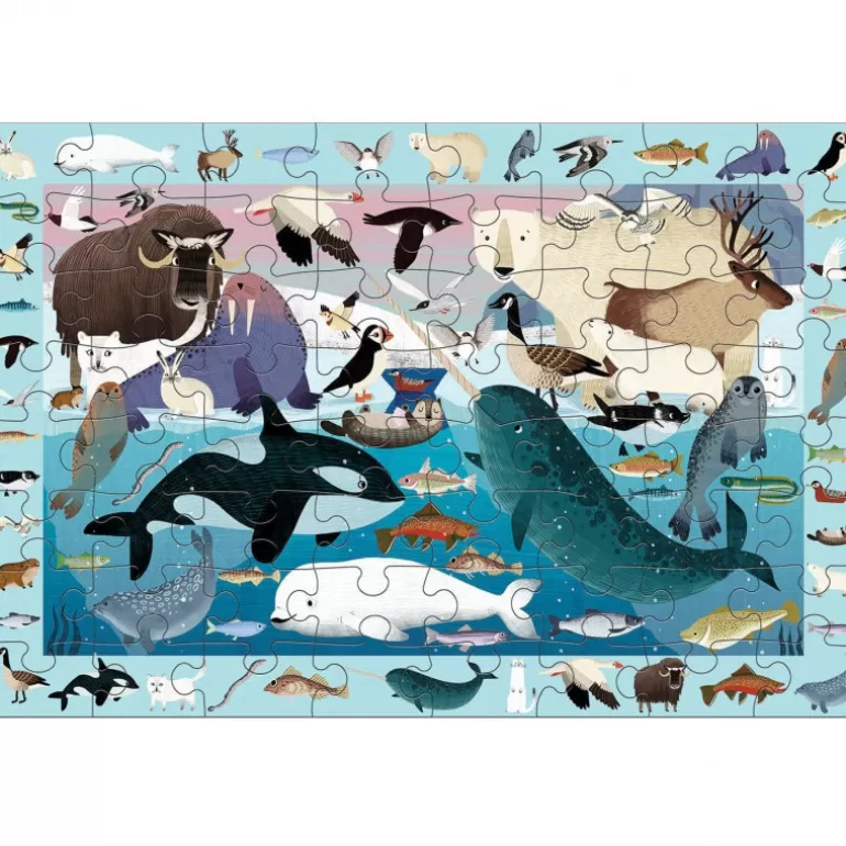 Mudpuppy Puzzles Dès 5 Ans, 54 Pcs<Puzzle 'Cherche & Trouve' Vie Arctique 64 Pcs