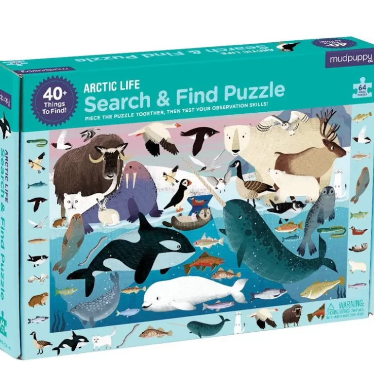 Mudpuppy Puzzles Dès 5 Ans, 54 Pcs<Puzzle 'Cherche & Trouve' Vie Arctique 64 Pcs