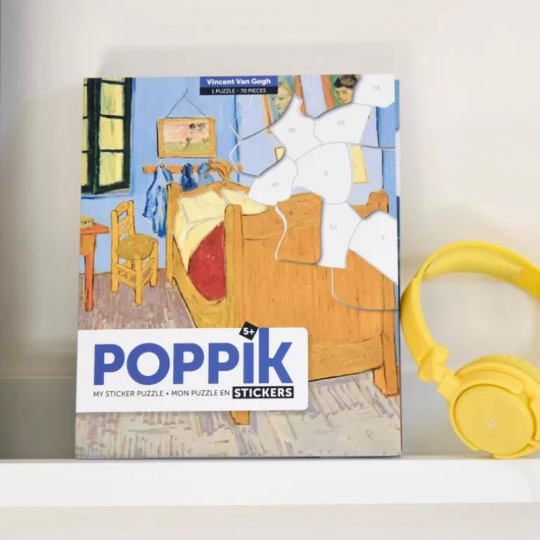 POPPIK Jeux, Puzzles Et Stickers Poppik<Puzzle De 70 Stickers "La Chambre De Vincent Van Gogh"