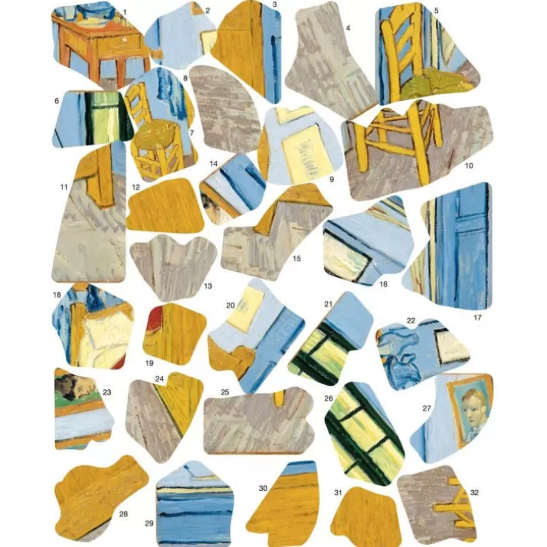 POPPIK Jeux, Puzzles Et Stickers Poppik<Puzzle De 70 Stickers "La Chambre De Vincent Van Gogh"