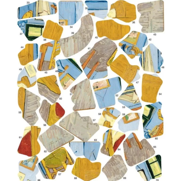 POPPIK Jeux, Puzzles Et Stickers Poppik<Puzzle De 70 Stickers "La Chambre De Vincent Van Gogh"