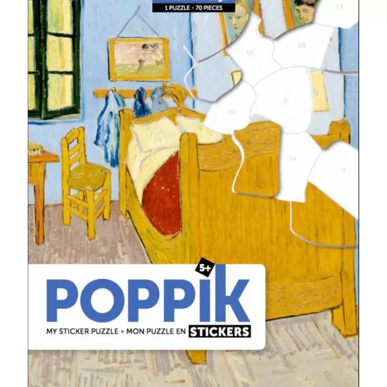 POPPIK Jeux, Puzzles Et Stickers Poppik<Puzzle De 70 Stickers "La Chambre De Vincent Van Gogh"