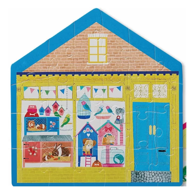 Crocodile Creek Puzzles Dès 2 Ans: 2, 12 Et 24 Pcs<Puzzle Double Face Silhouette 24 Pcs 'La Petite Animalerie'