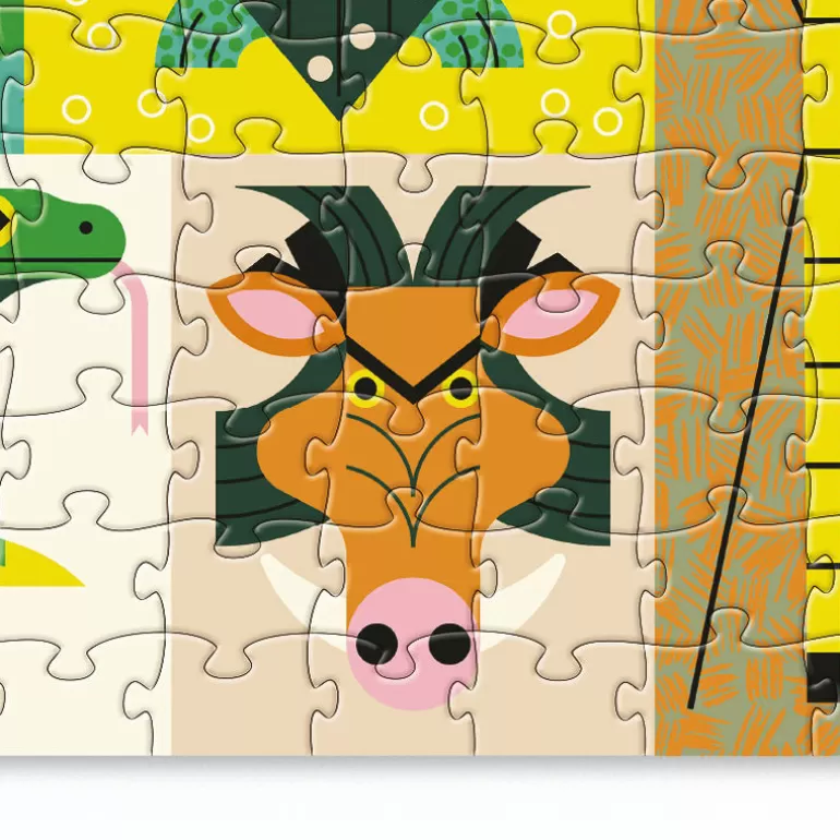 Crocodile Creek Puzzles Dès 8 Ans, 500 Pcs Et +<Puzzle Famille 'Les Geants Des Animaux' 500 Pcs