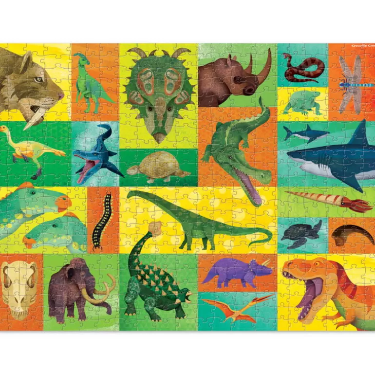 Crocodile Creek Puzzles Dès 8 Ans, 500 Pcs Et +<Puzzle Famille 'Les Geants Prehistoriques' 500 Pcs