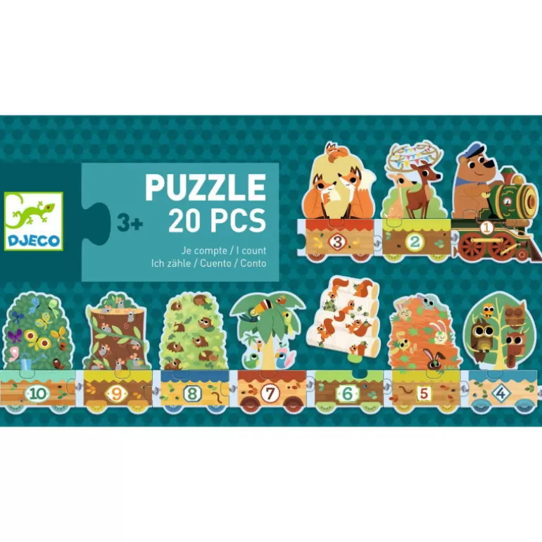 Djeco Puzzle Djeco<Puzzle Frise "Je Compte" - 20 Pieces - 8194