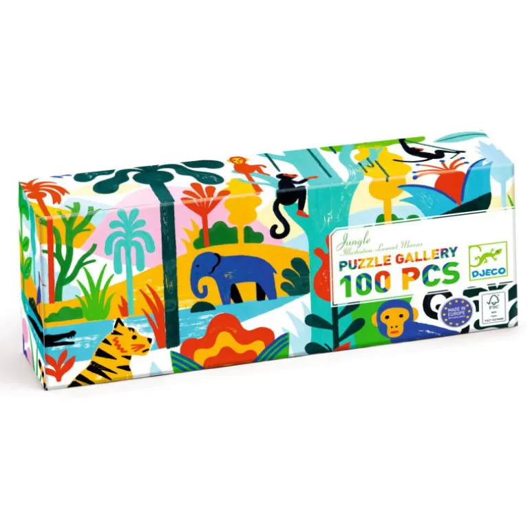 Djeco Puzzles Djeco<Puzzle Gallery 100 Pcs "Jungle" 7619