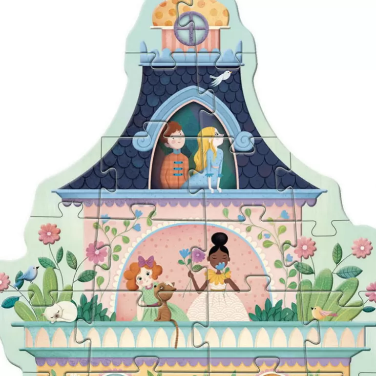 Djeco Puzzle Djeco<Puzzle Geant "La Tour Des Princesses" 36 Pcs 7130