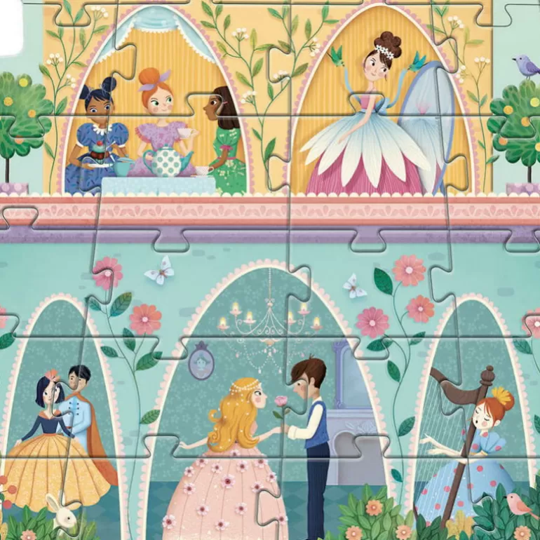 Djeco Puzzle Djeco<Puzzle Geant "La Tour Des Princesses" 36 Pcs 7130