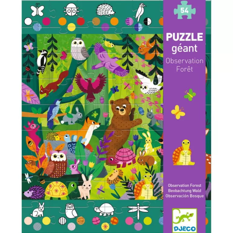 Djeco Puzzle Djeco<Puzzle Geant "Observation Foret" 54 Pcs 7149