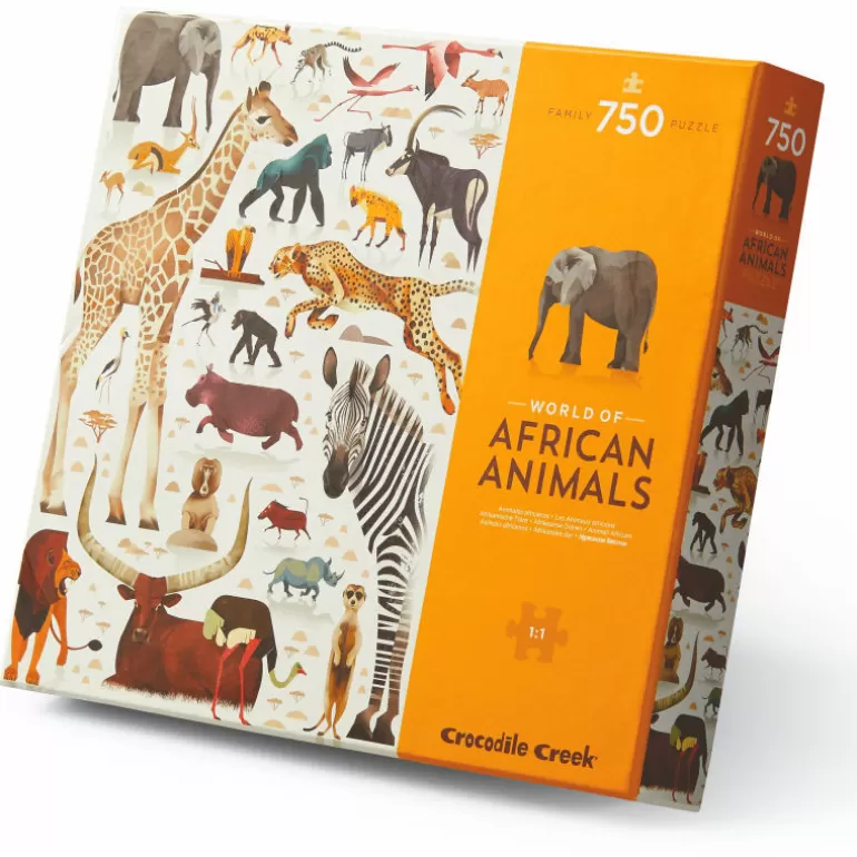 Crocodile Creek Puzzles Dès 8 Ans, 500 Pcs Et +<Puzzle 'Les Animaux D'Afrique' 750 Pcs