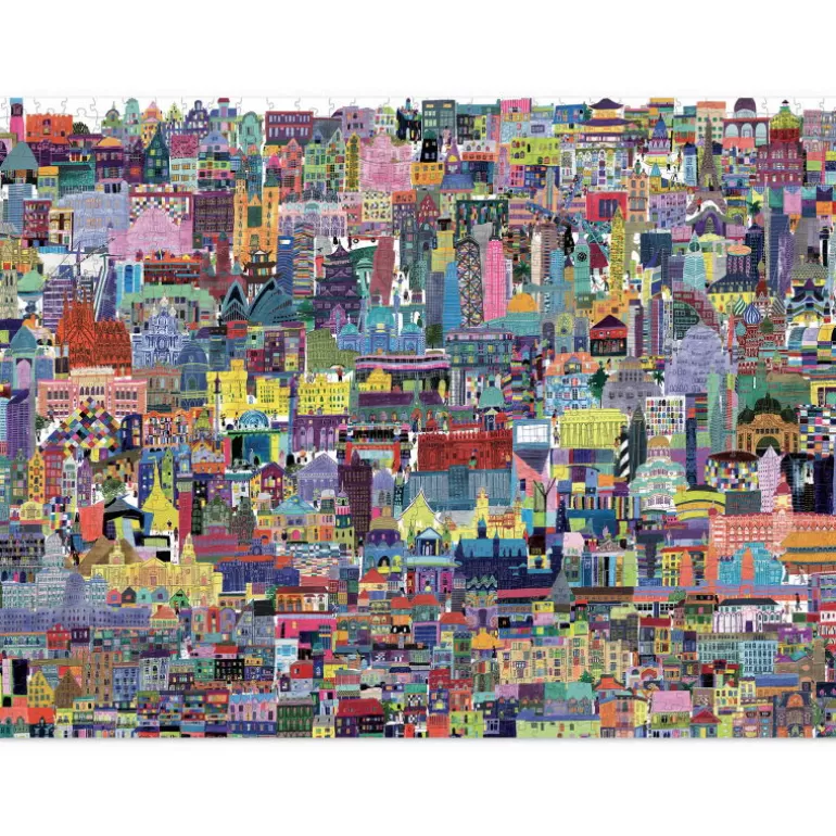 Crocodile Creek Puzzles Dès 8 Ans, 500 Pcs Et +<Puzzle 'Les Batiments Celebres Du Monde' 1000 Pcs
