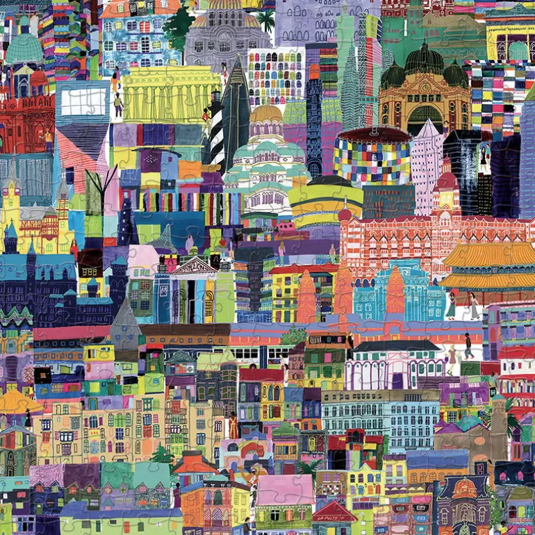 Crocodile Creek Puzzles Dès 8 Ans, 500 Pcs Et +<Puzzle 'Les Batiments Celebres Du Monde' 1000 Pcs