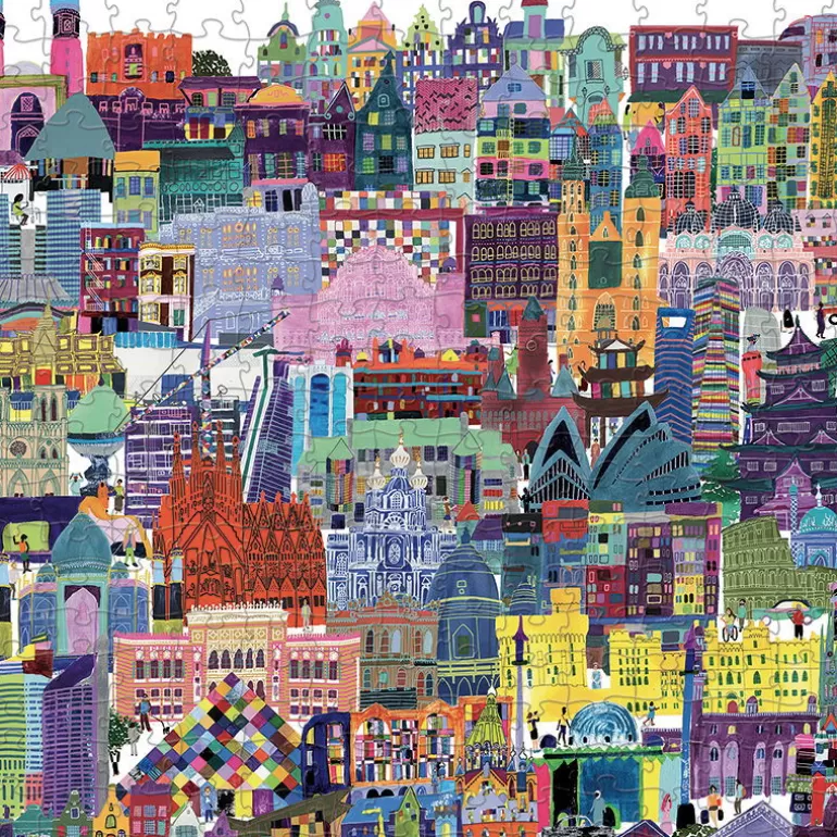 Crocodile Creek Puzzles Dès 8 Ans, 500 Pcs Et +<Puzzle 'Les Batiments Celebres Du Monde' 1000 Pcs