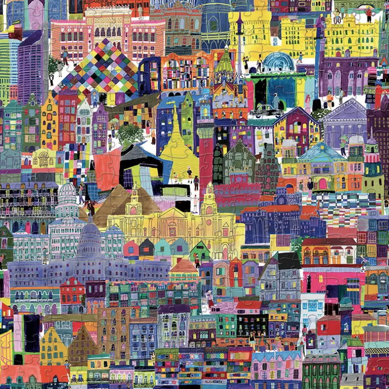 Crocodile Creek Puzzles Dès 8 Ans, 500 Pcs Et +<Puzzle 'Les Batiments Celebres Du Monde' 1000 Pcs
