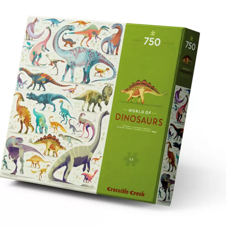 Crocodile Creek Puzzles Dès 8 Ans, 500 Pcs Et +<Puzzle 'Les Dinosaures' 750 Pcs