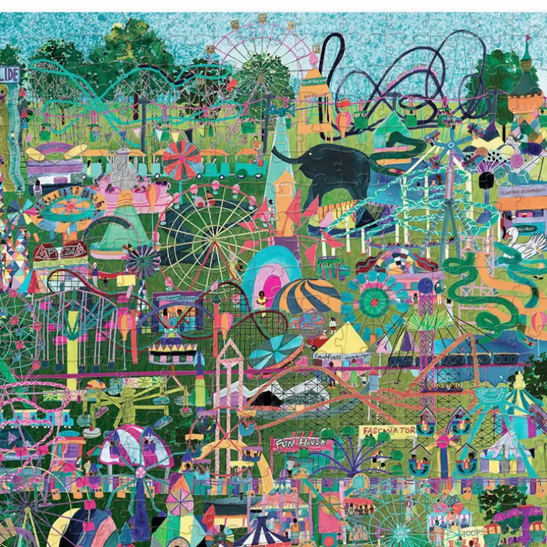 Crocodile Creek Puzzles Dès 8 Ans, 500 Pcs Et +<Puzzle 'Les Parcs D'Attractions Du Monde' 1000 Pcs