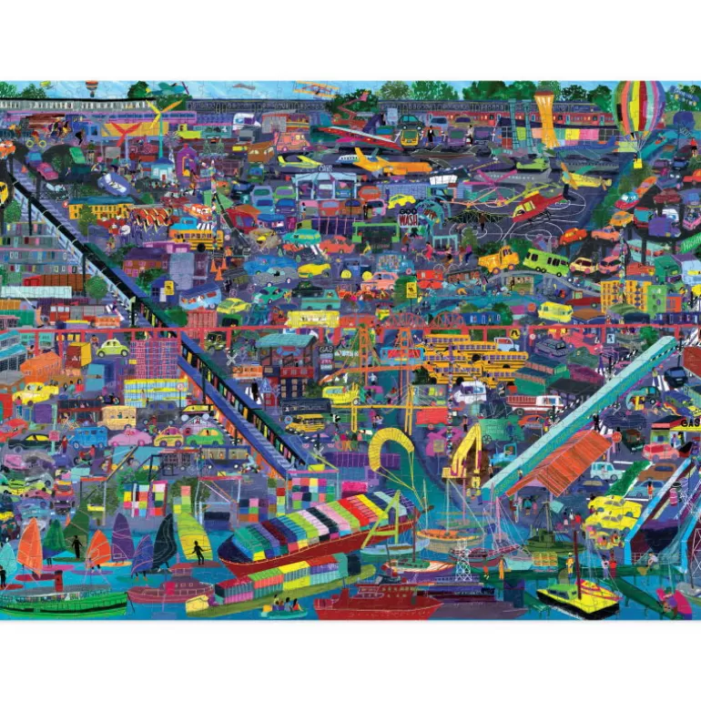 Crocodile Creek Puzzles Dès 8 Ans, 500 Pcs Et +<Puzzle 'Les Transports Du Monde' 1000 Pcs