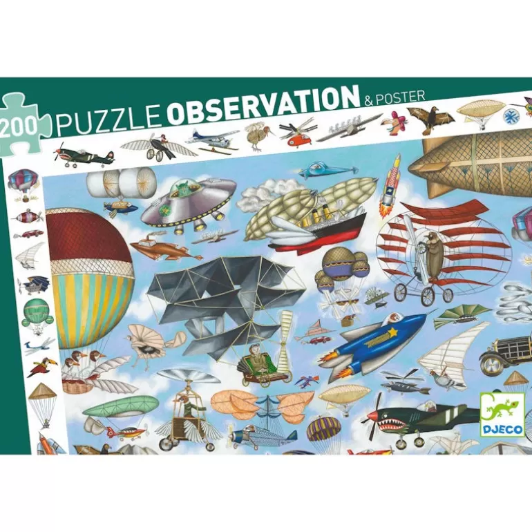 Djeco Puzzles Djeco<Puzzle Observation 'Aero Club' 200 Pcs 7451