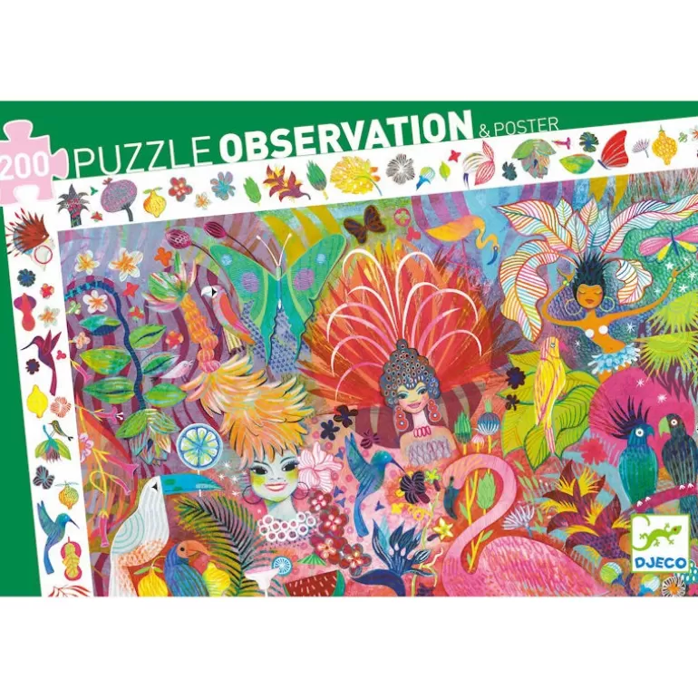 Djeco Puzzles Djeco<Puzzle Observation 'Carnaval De Rio' 200 Pcs 7452