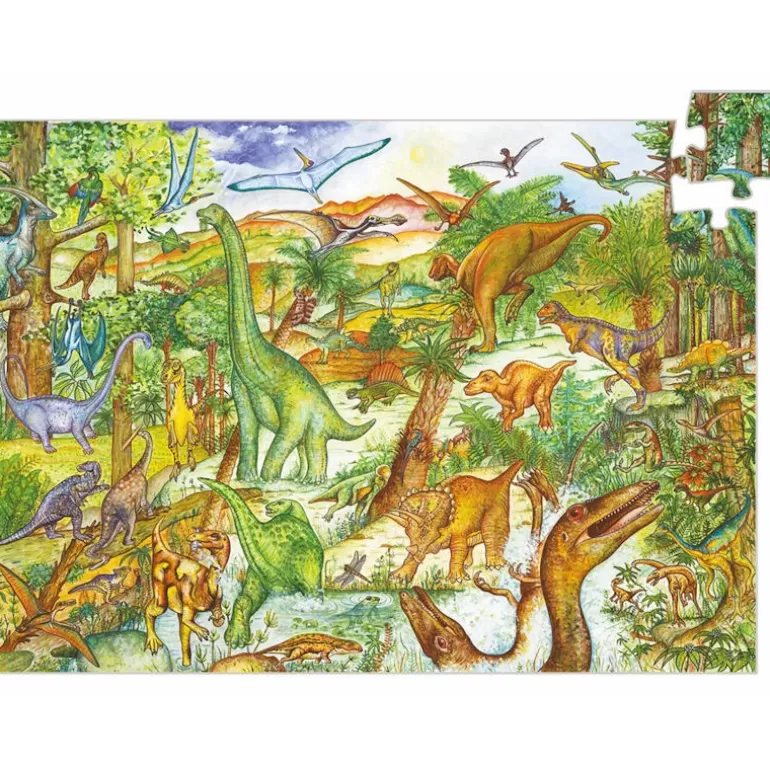 Djeco Puzzles Djeco<Puzzle Observation 'Dinosaures' 100 Pcs 7424