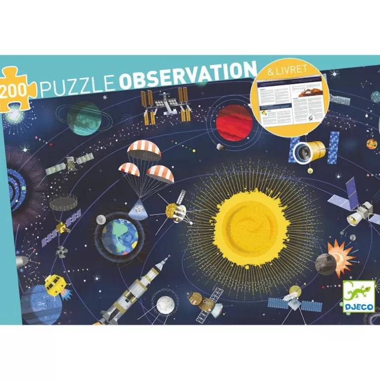 Djeco Puzzles Djeco<Puzzle Observation L'Espace 200 Pcs 7413