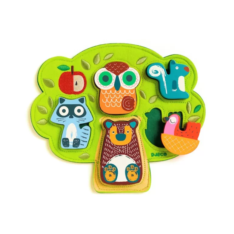 Djeco Puzzle Djeco<Puzzle Oski, Jeu D'Encastrement En Bois 1039