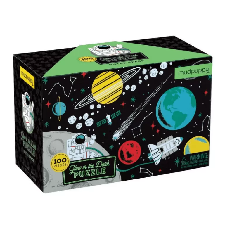 Mudpuppy Puzzles Dès 6 Ans, 100 Pcs<Puzzle Qui Brille Dans Le Noir 'Cosmos' 100 Pcs