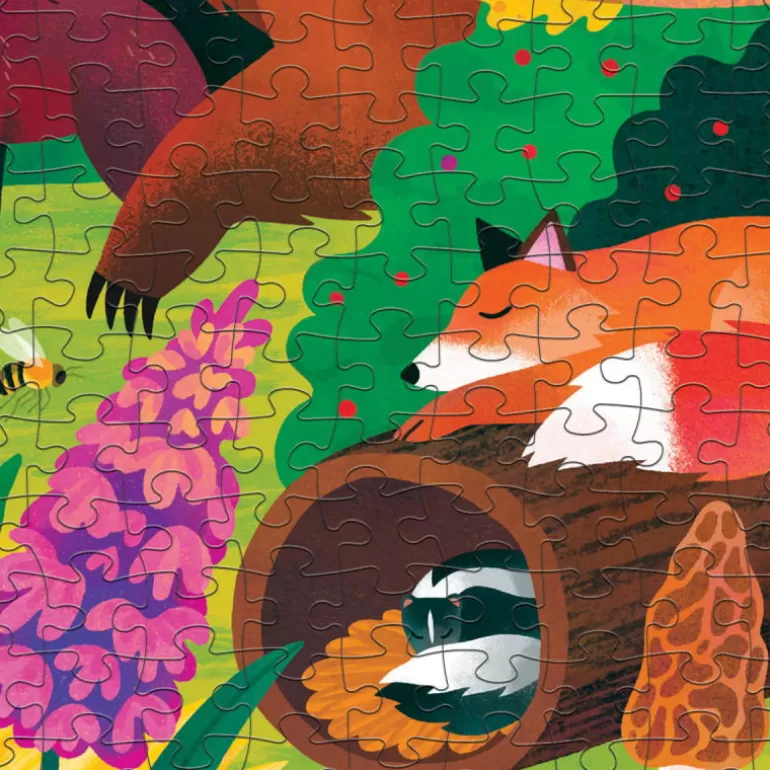 Mudpuppy Puzzles Dès 8 Ans, 500 Pcs Et +<Puzzle Qui Brille Dans Le Noir "Foret" 500 Pcs