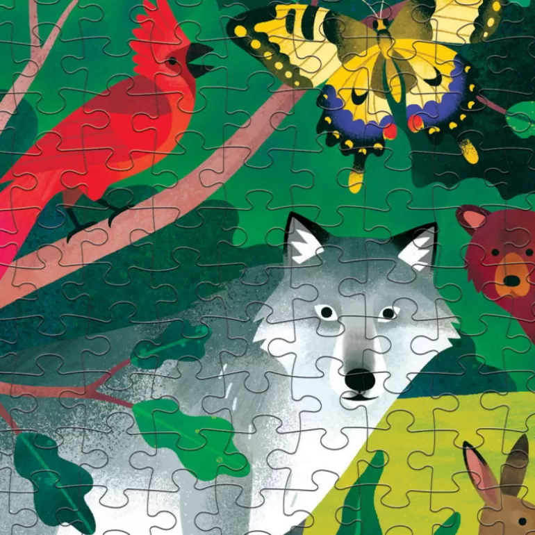 Mudpuppy Puzzles Dès 8 Ans, 500 Pcs Et +<Puzzle Qui Brille Dans Le Noir "Foret" 500 Pcs