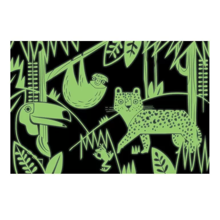 Mudpuppy Puzzles Dès 6 Ans, 100 Pcs<Puzzle Qui Brille Dans Le Noir 'Foret Tropicale' 100 Pcs