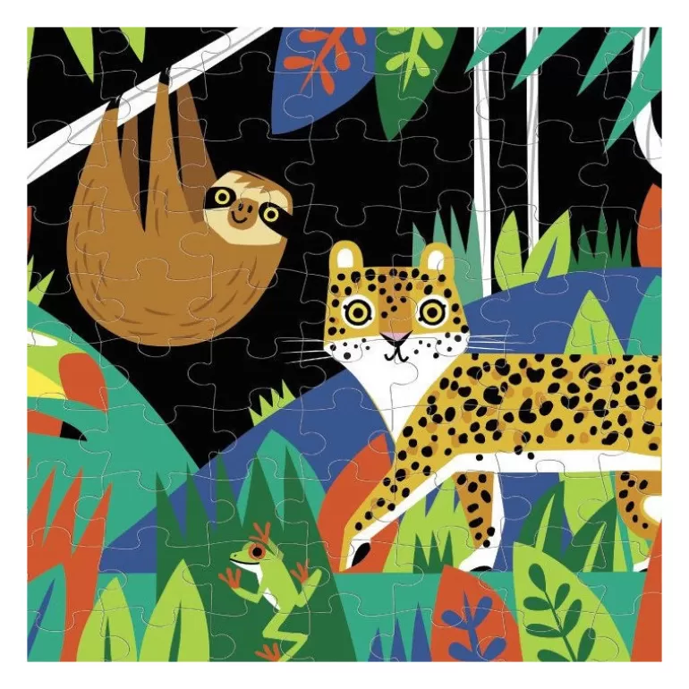 Mudpuppy Puzzles Dès 6 Ans, 100 Pcs<Puzzle Qui Brille Dans Le Noir 'Foret Tropicale' 100 Pcs