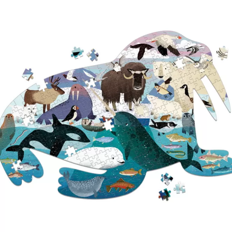 Mudpuppy Puzzles Dès 7 Ans, 200 À 400 Pcs<Puzzle Silhouette 300 Pcs 'Vie Dans L'Arctique'